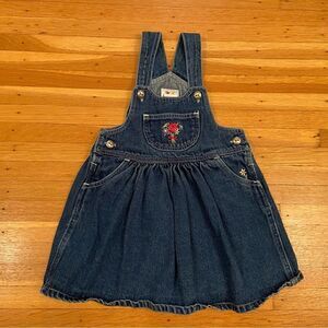 Carters Vintage jean embroidered floral dress